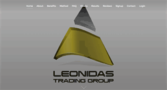 Desktop Screenshot of leonidastrading.com